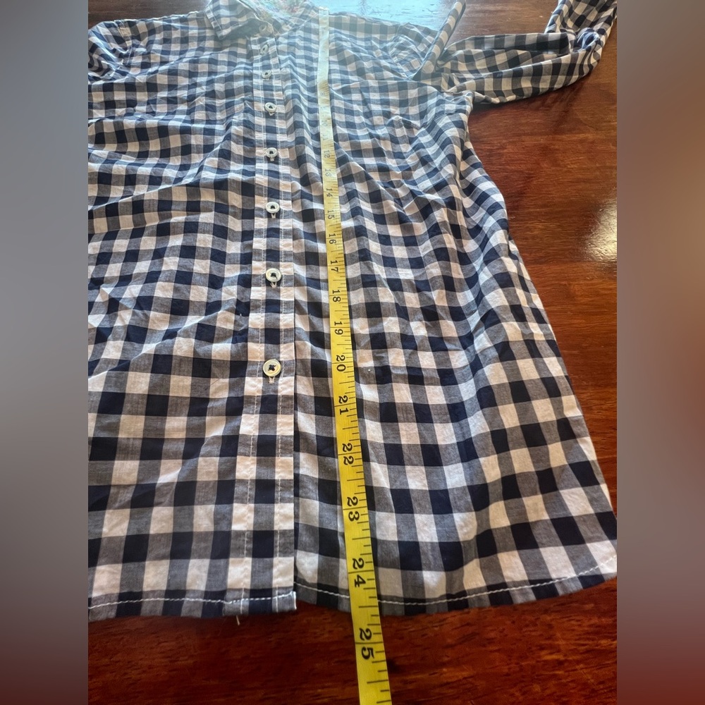 Talbots Women's Floral and Checkered Long Sleeve Button up Size P Petite Preppy - Picture 6 of 7